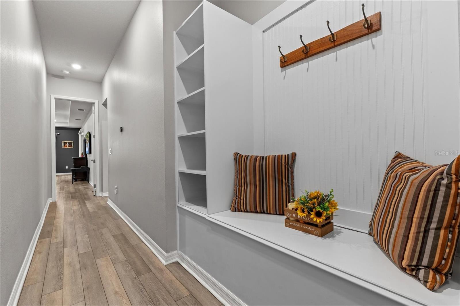 Mudroom, Hallway to Primary and Kitchen