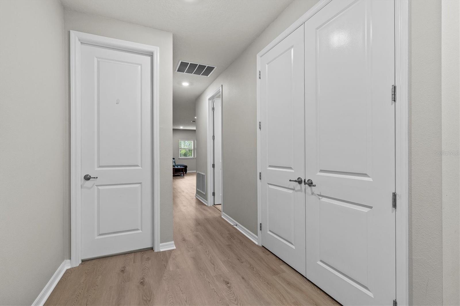 Hallway Storage Closet on the Right