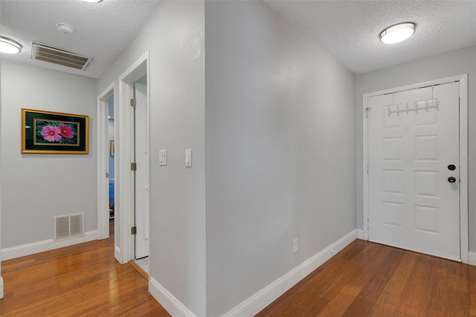Guest room and bath in front of home