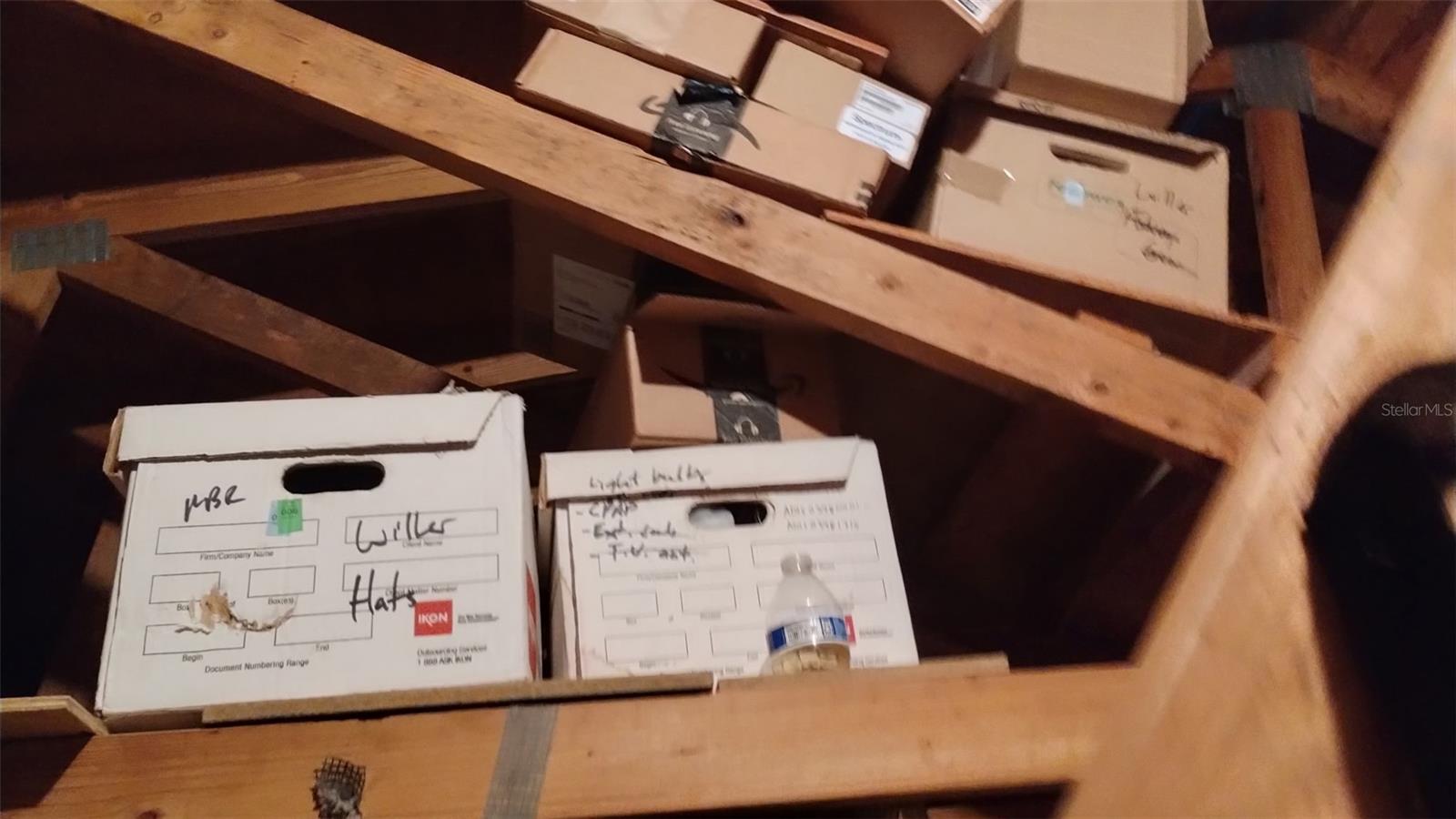 Extra storage in the attic