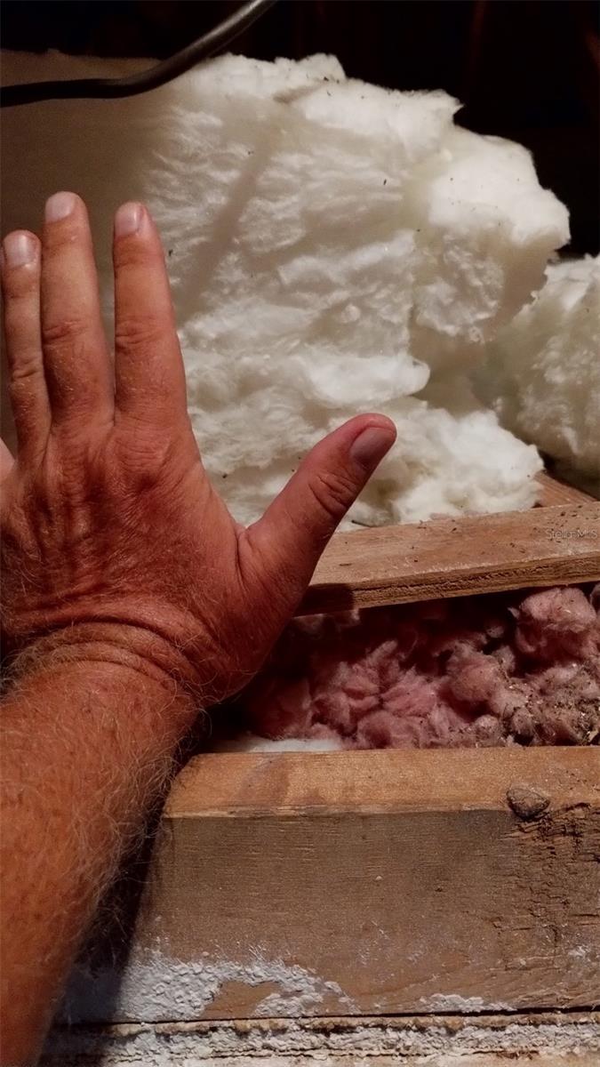 Extra thick insulation in the attic