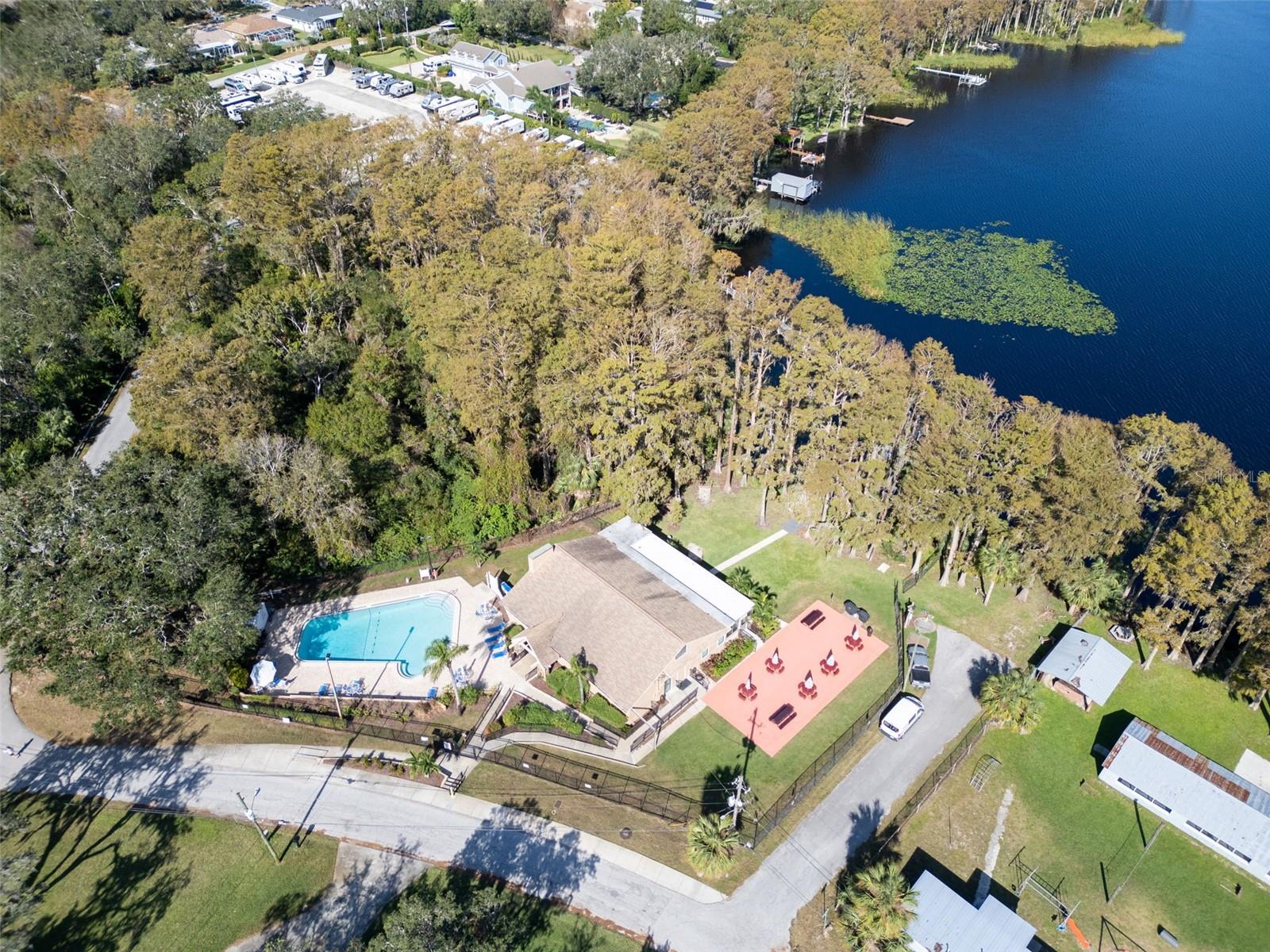 LAKE TARPON LODGE OFFERS SECOND HEATED POOL, PICNIC AND PARTY AREAS
