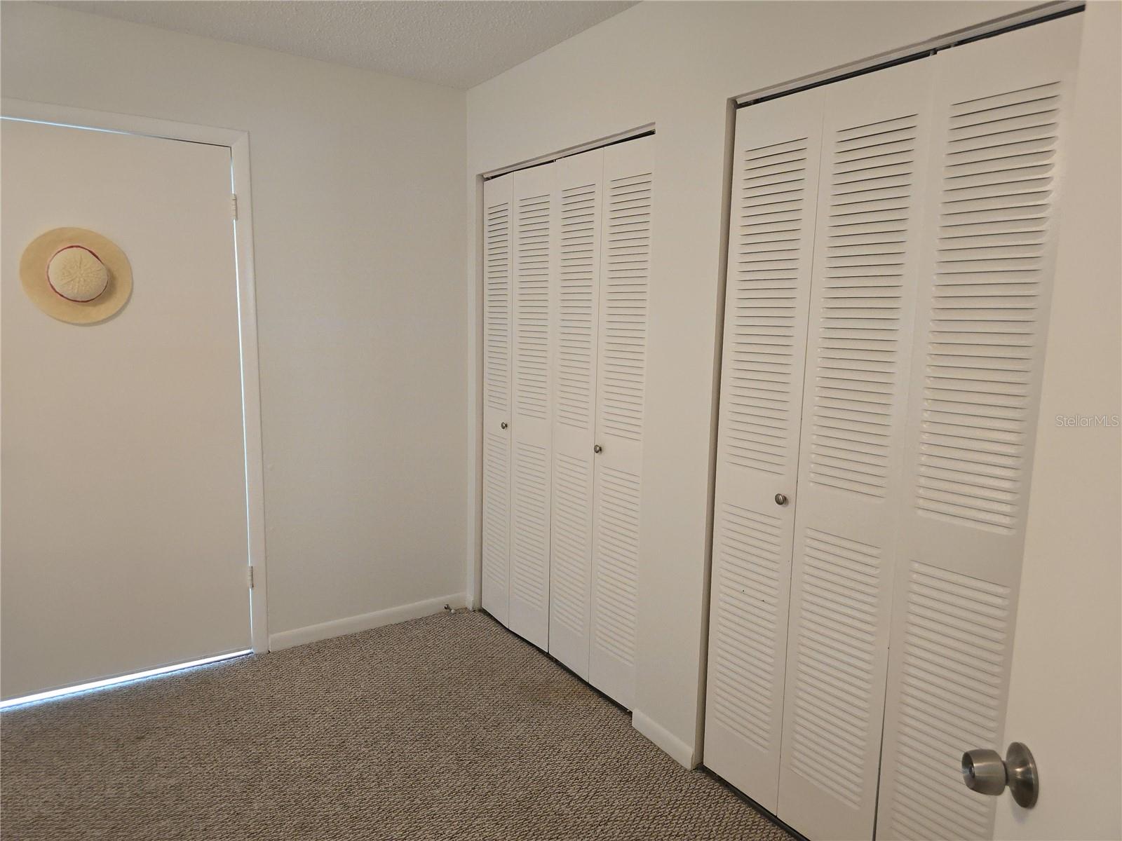 1st Bedroom: double built-in closets