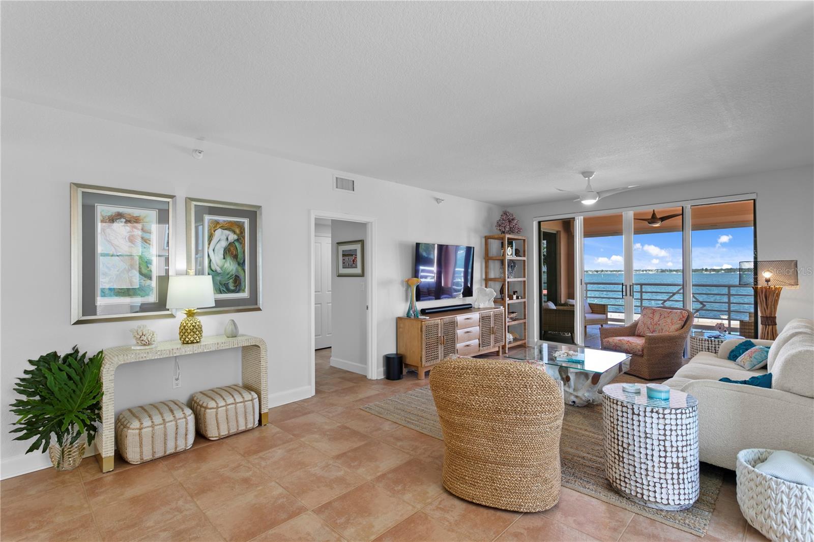 Living area leading to Primary Suite
