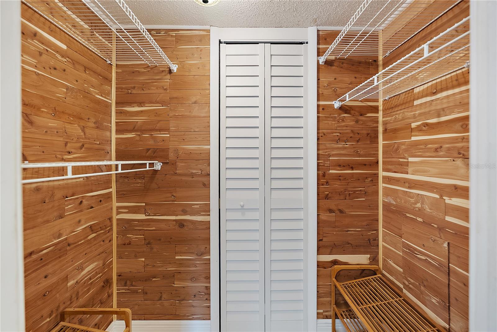 Walk-In Cedar Closet w/ Utility Closet