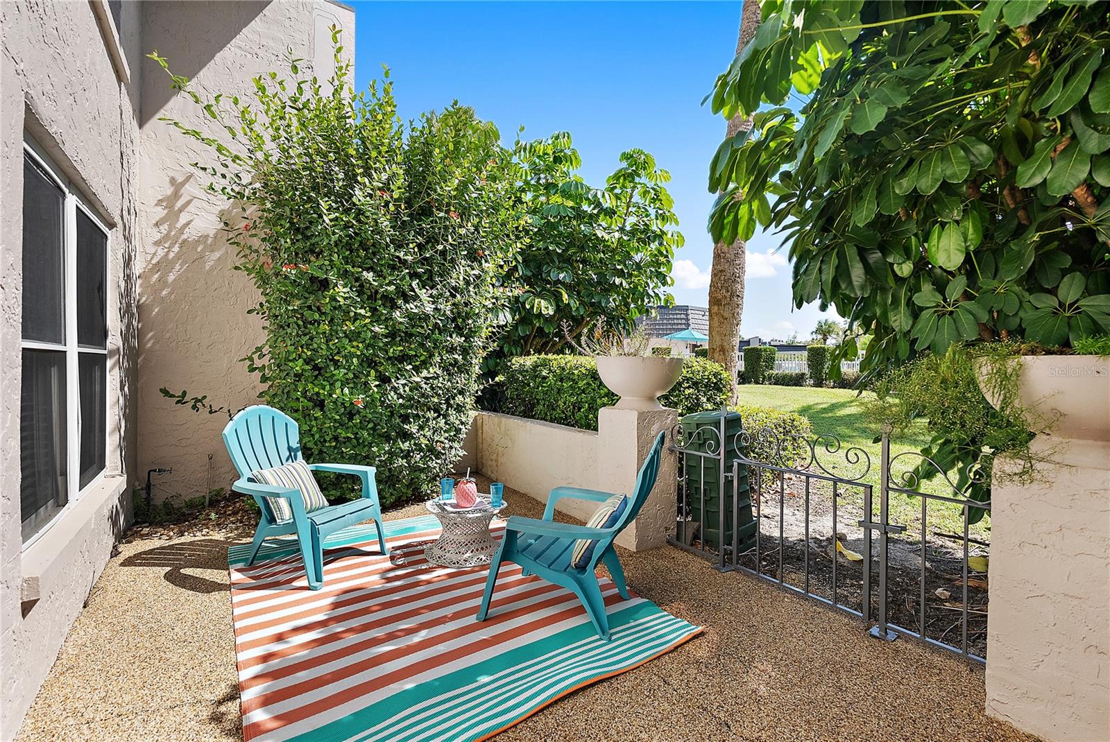 One of the more private patios