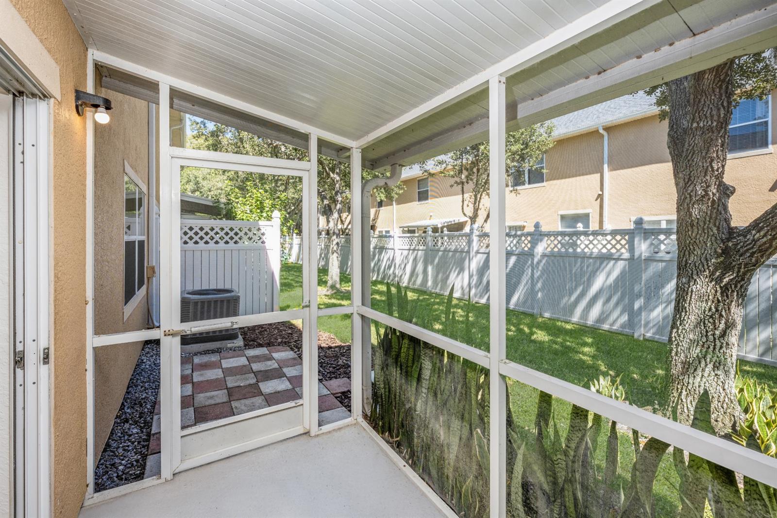 Screened-in patio