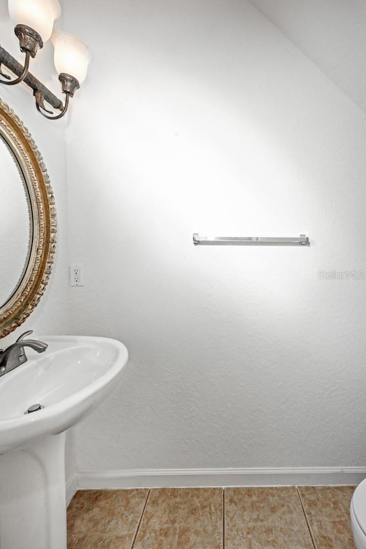 Half bathroom downstairs