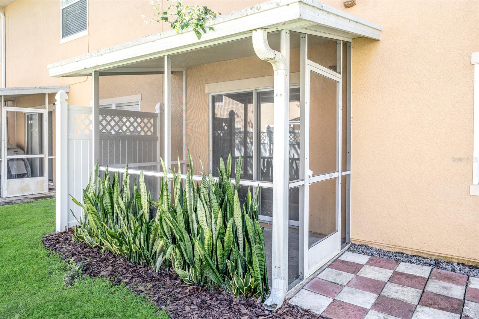 Back screened-in patio