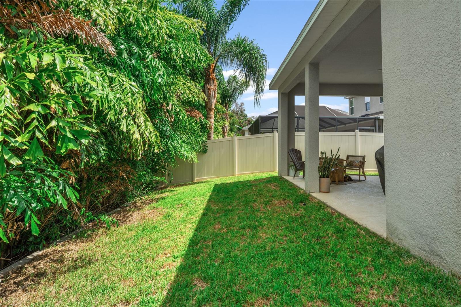 Well-maintained yard with lawn space—perfect for pets, gardening, or adding a future pool or play area.
