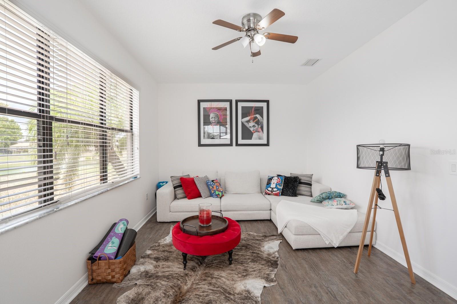Flexible room with plenty of natural light.
