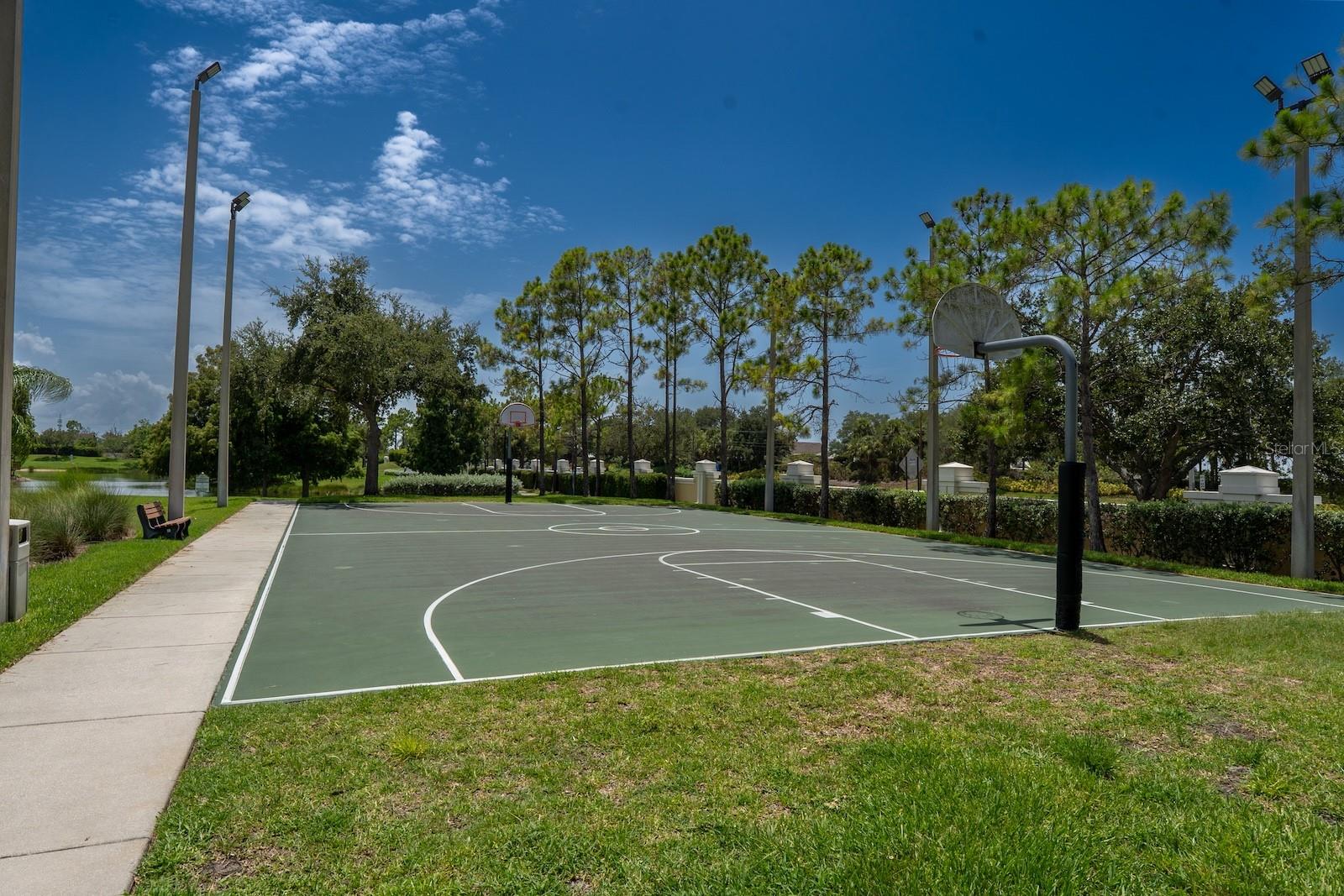 Community basketball court