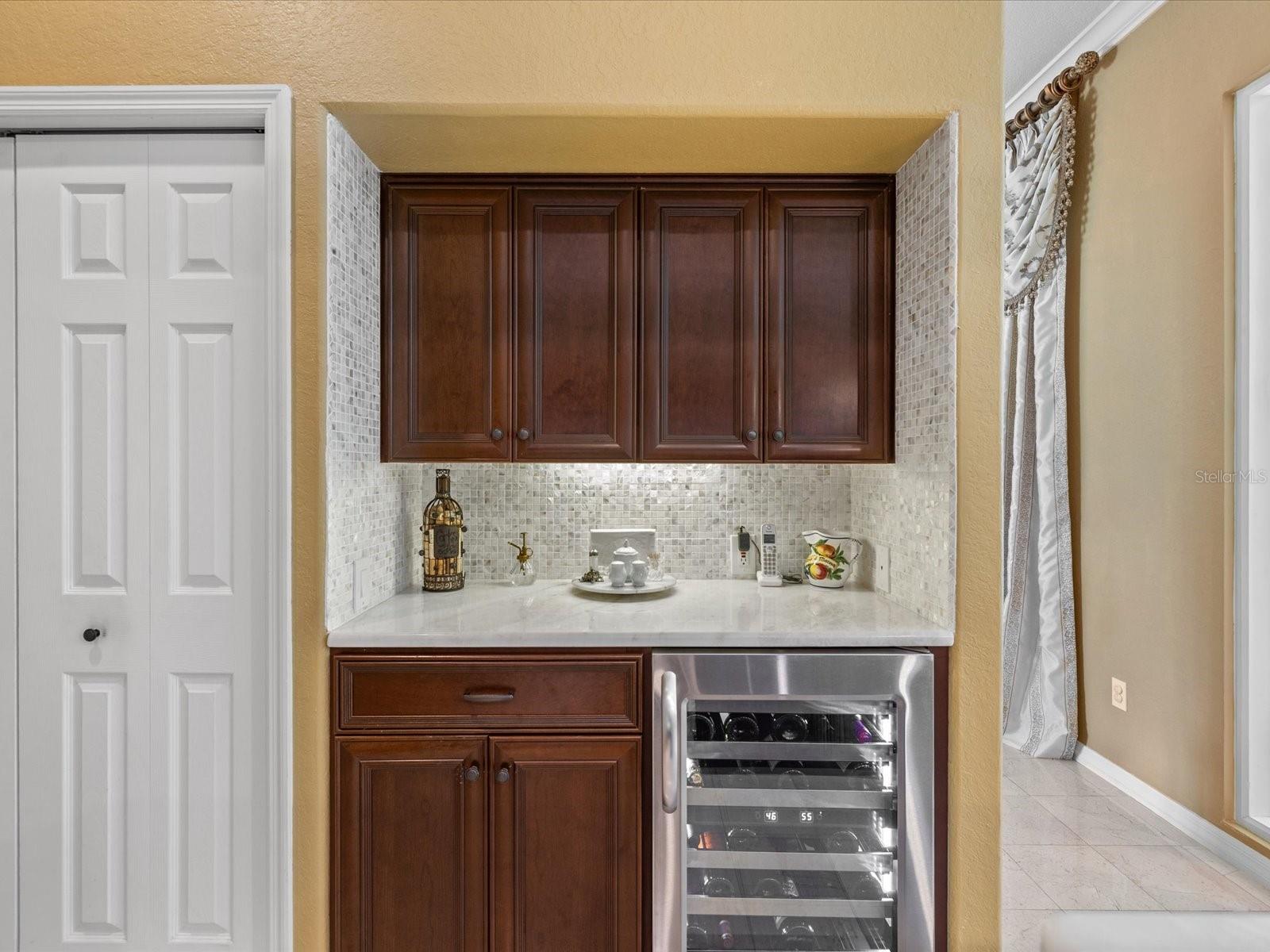 dry bar and pantry
