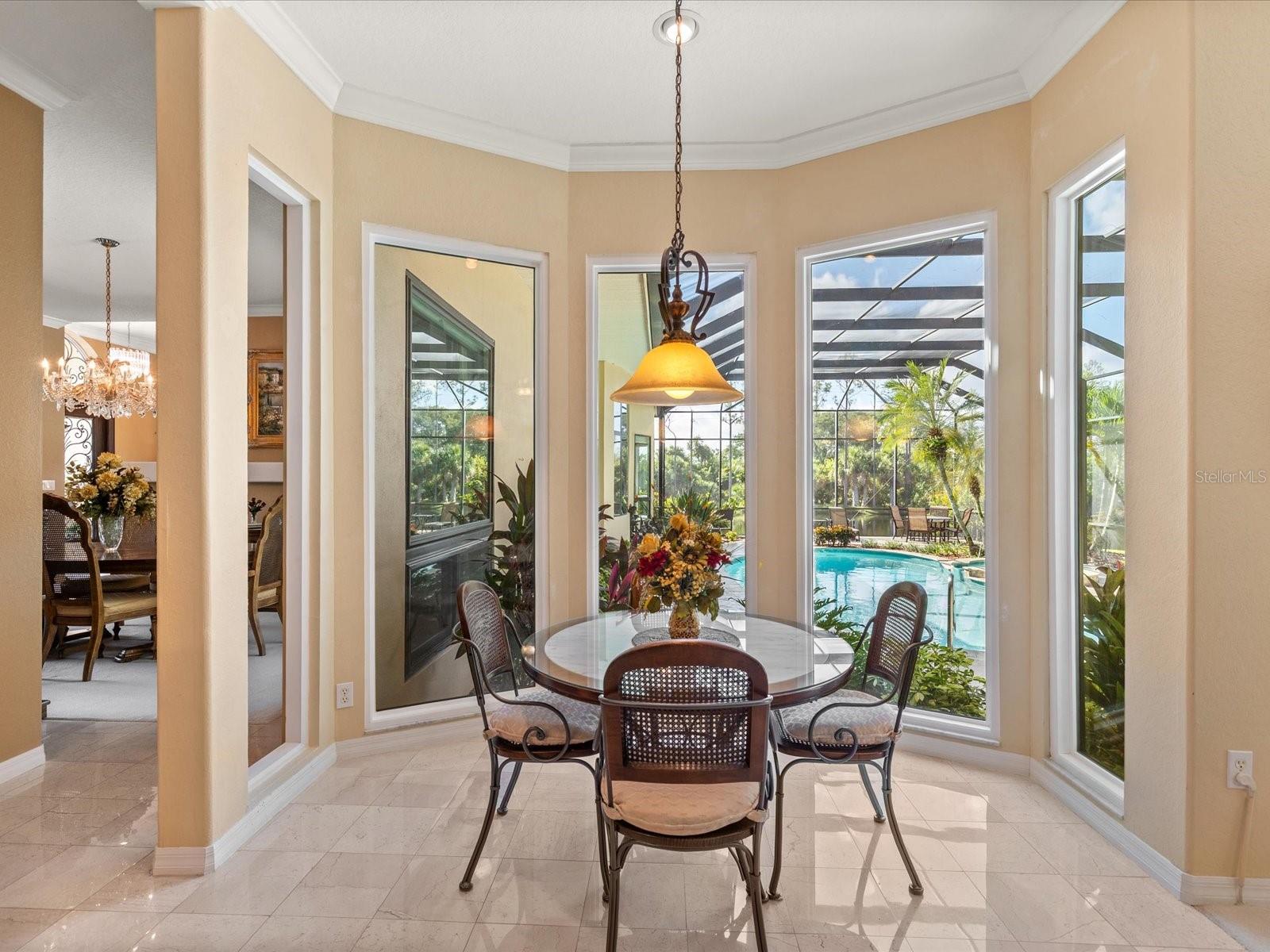 Eat in kitchen space with stunning views.