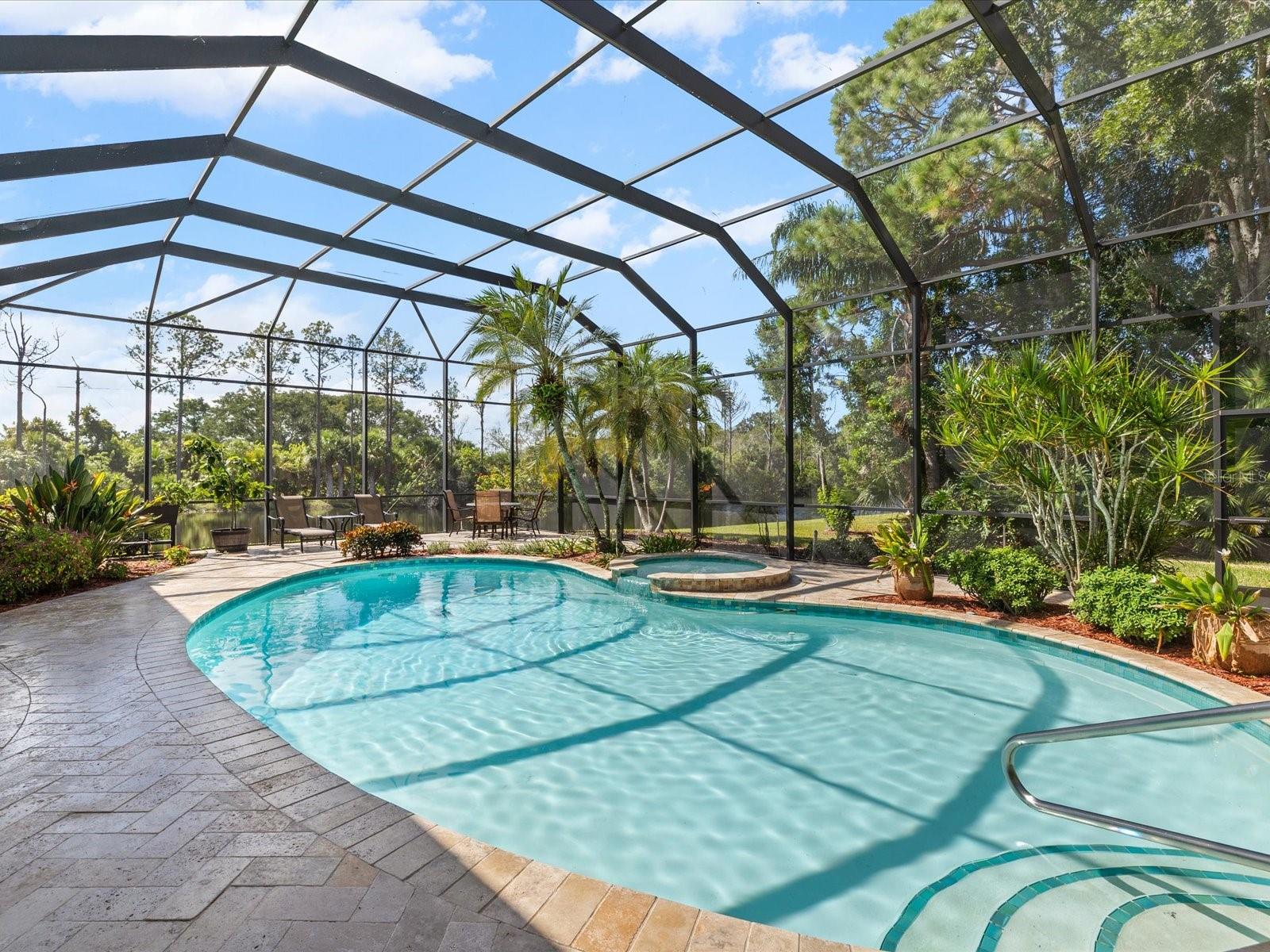 Solar heated salt pool