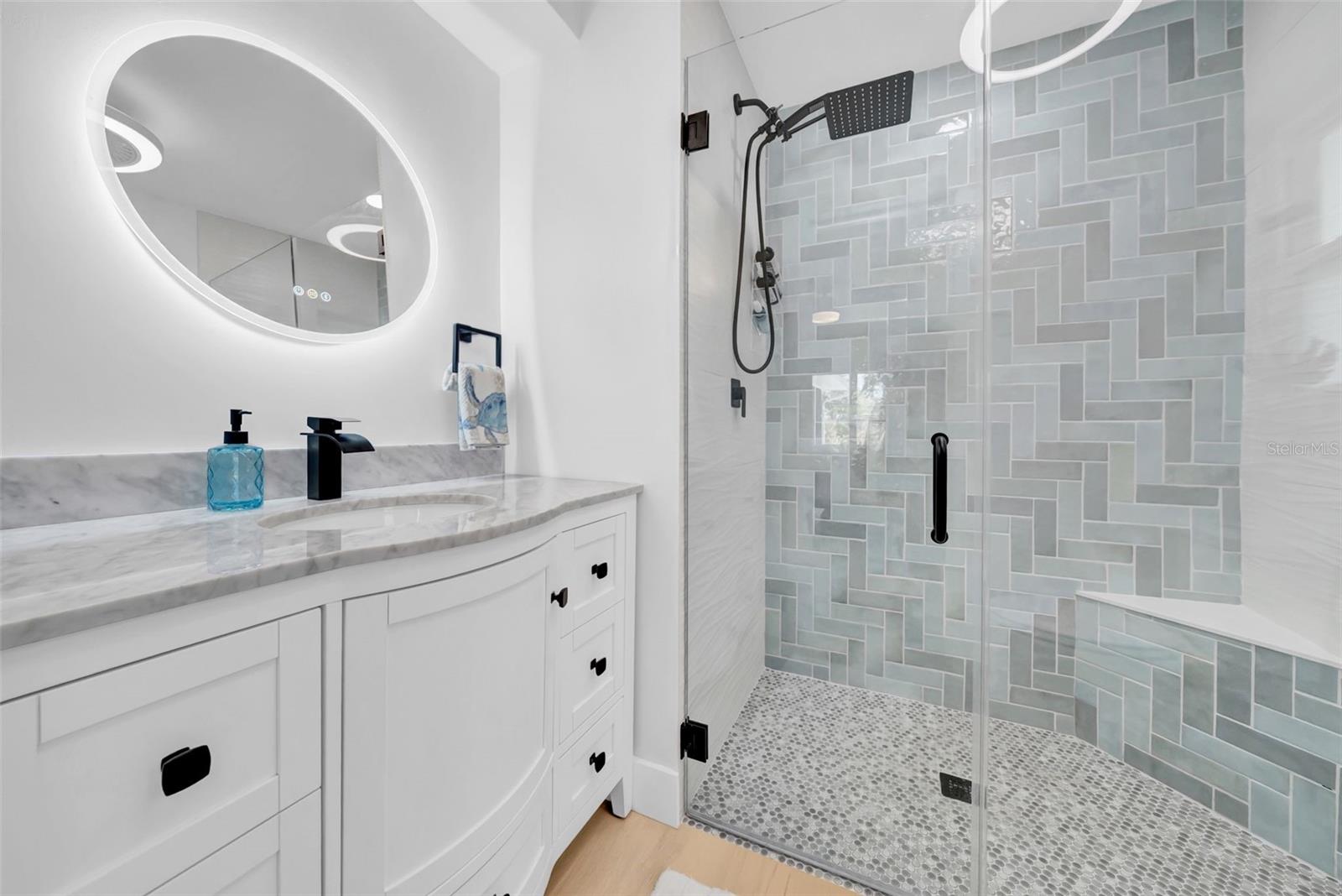En suite bathroom.