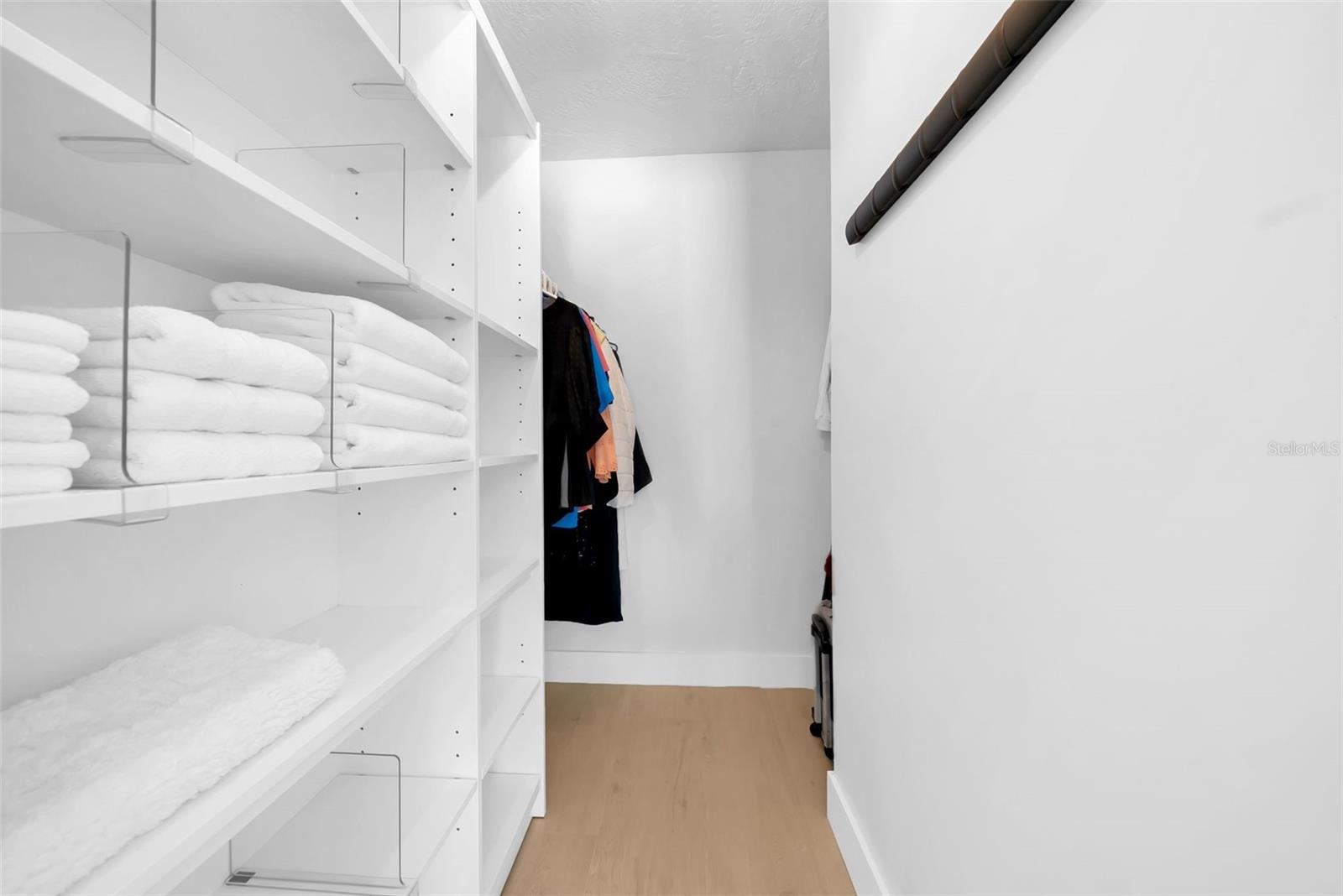 Large walk in closet.