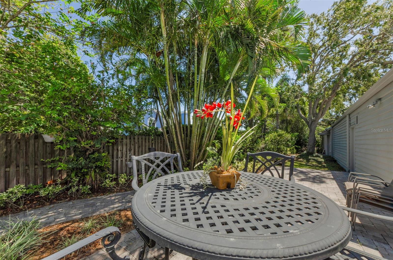 The back garden will be your oasis!