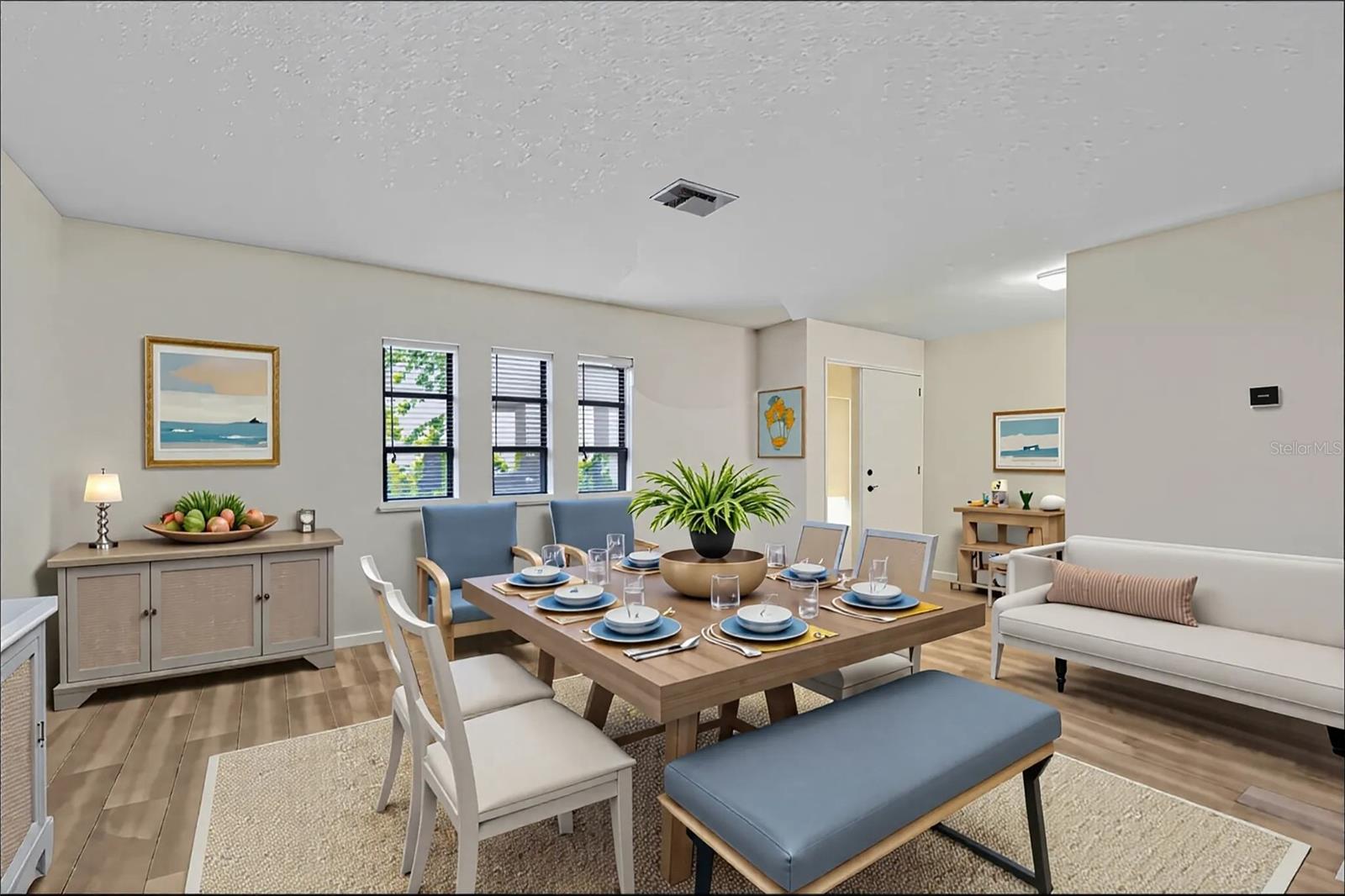 Virtual Front entry/dining area