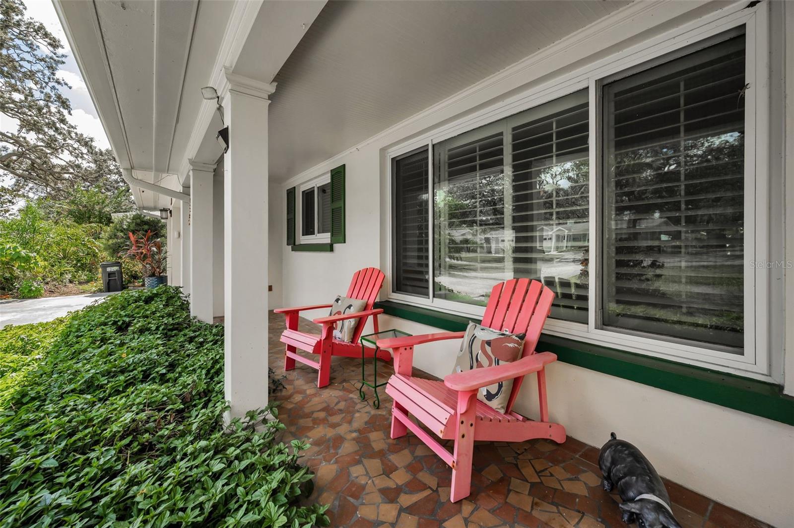 Covered front porch