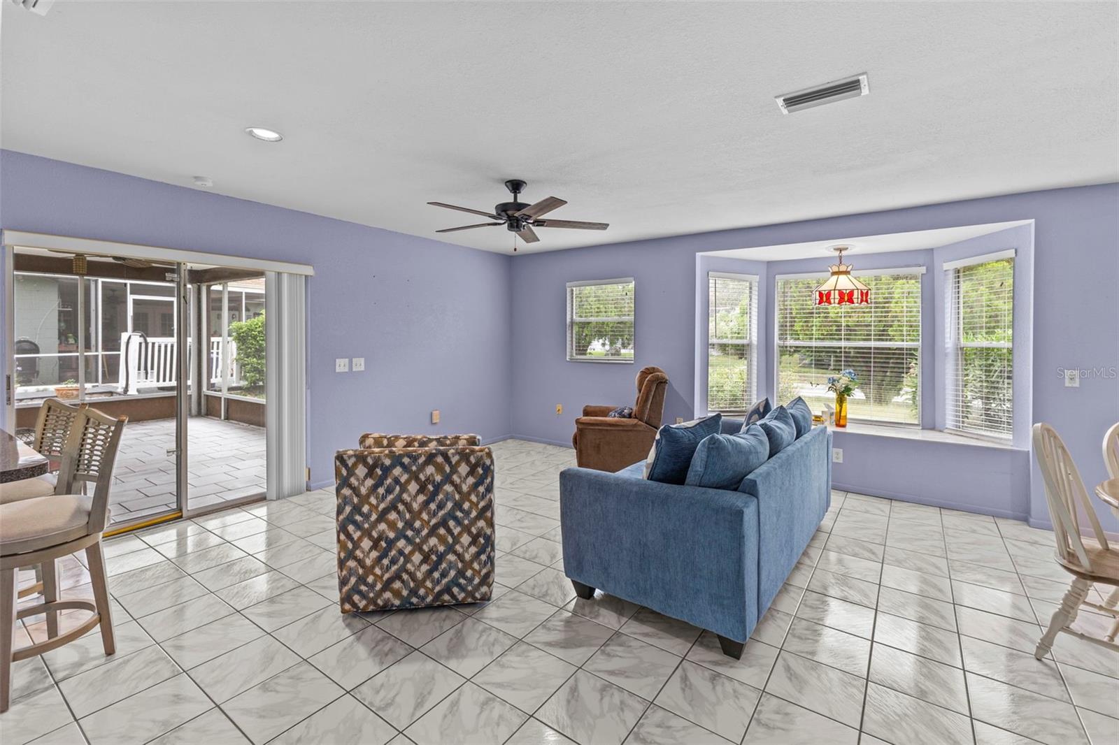 Spacious family room