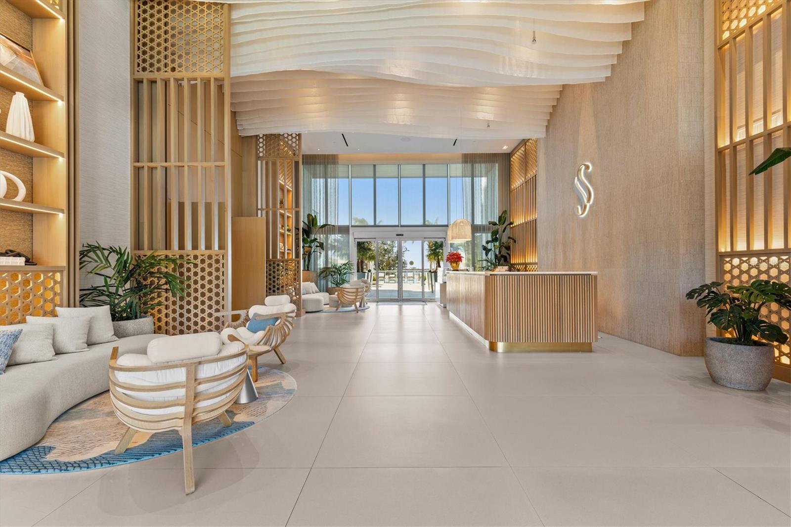 Two-Story Lobby w/ 24-hour Concierge