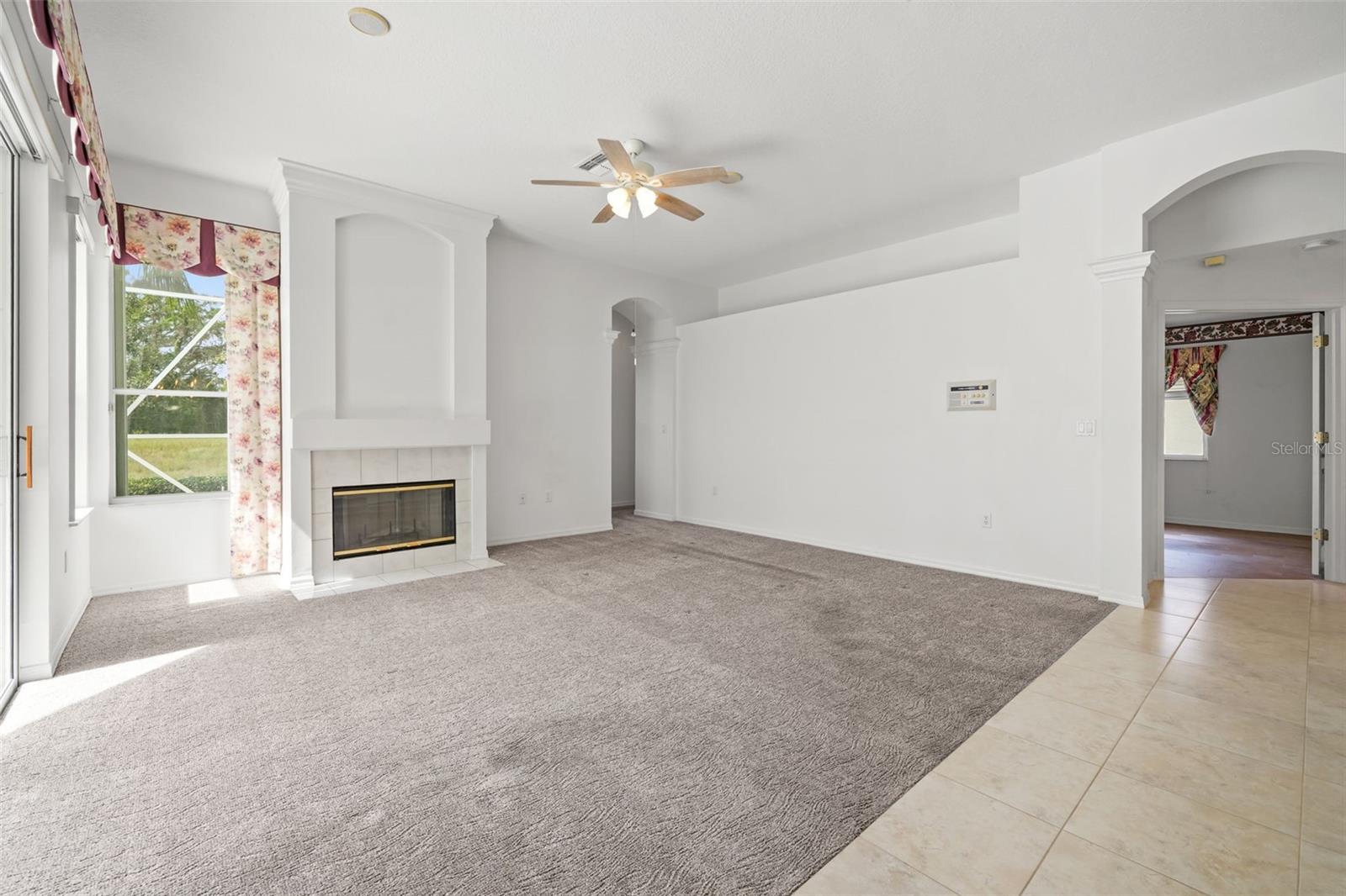 Family Room with Fireplace