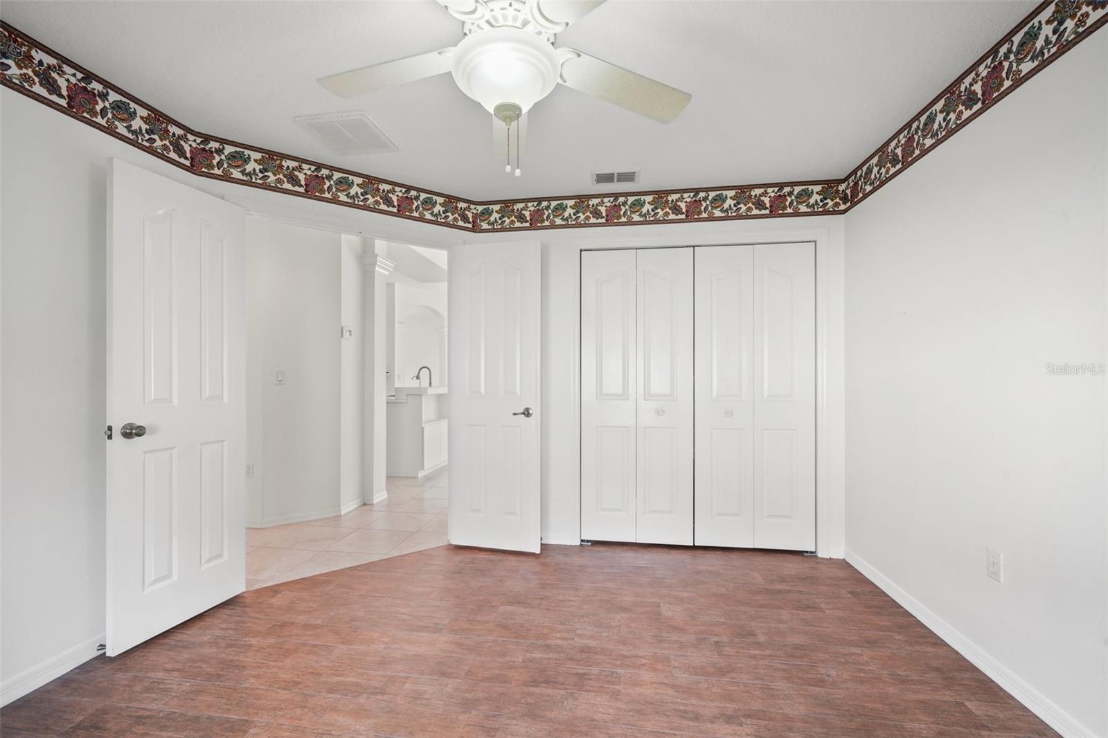 Bedroom 3 can also be used as office has built ins in closet