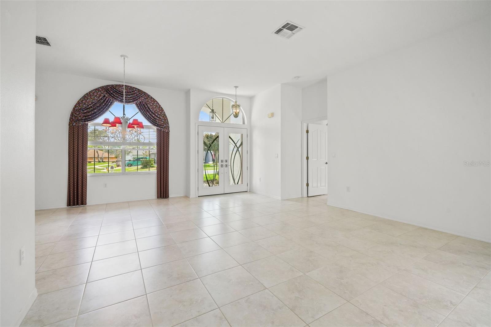 Entry Dining Room Living Room combo