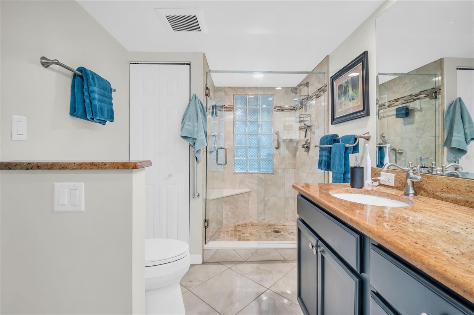 WALK-IN SHOWER IN PRIMARY BATH