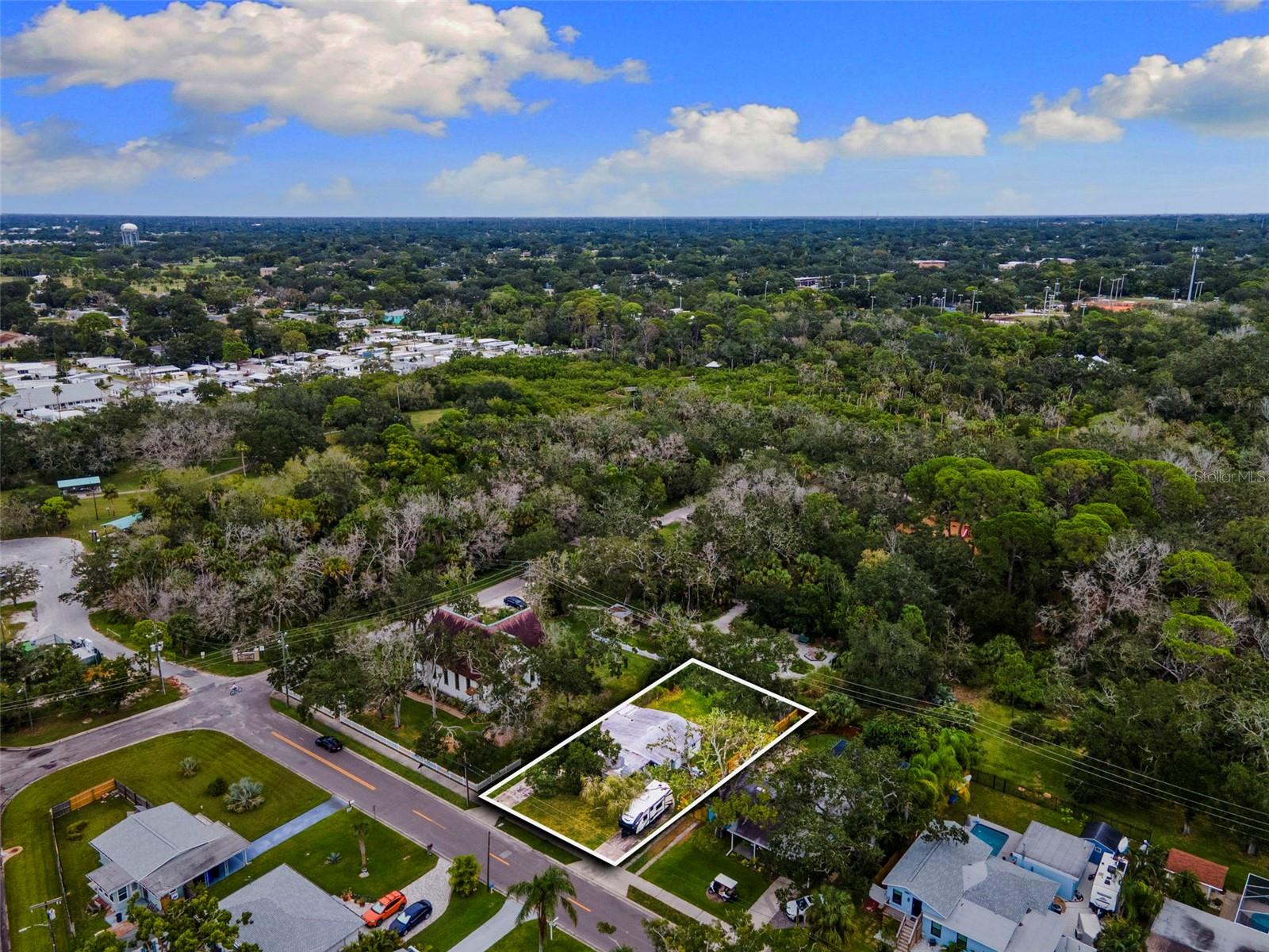 Notice Butterfly garden behind and entrance to Hammock Park