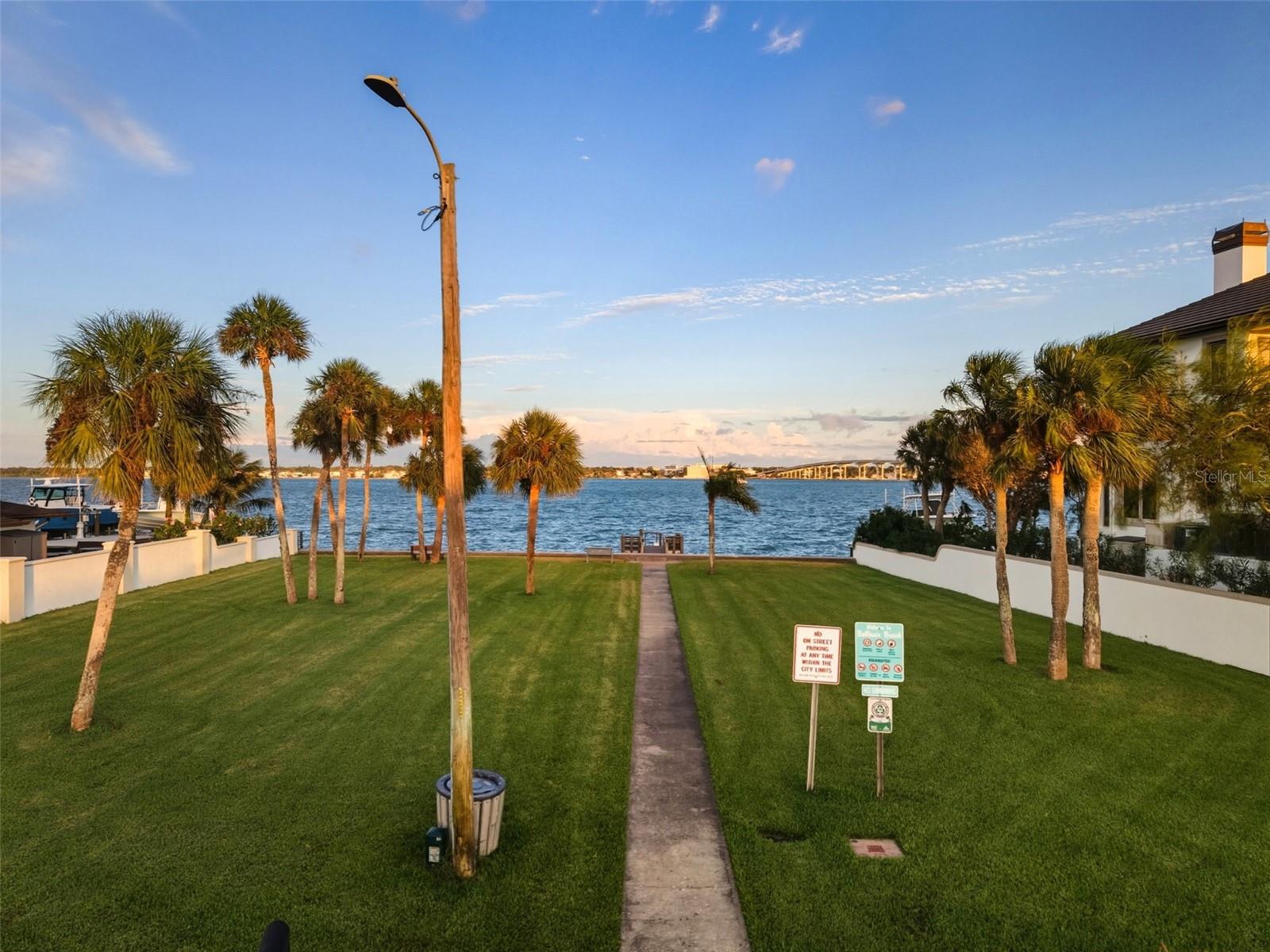 Kayak launch and small dock.