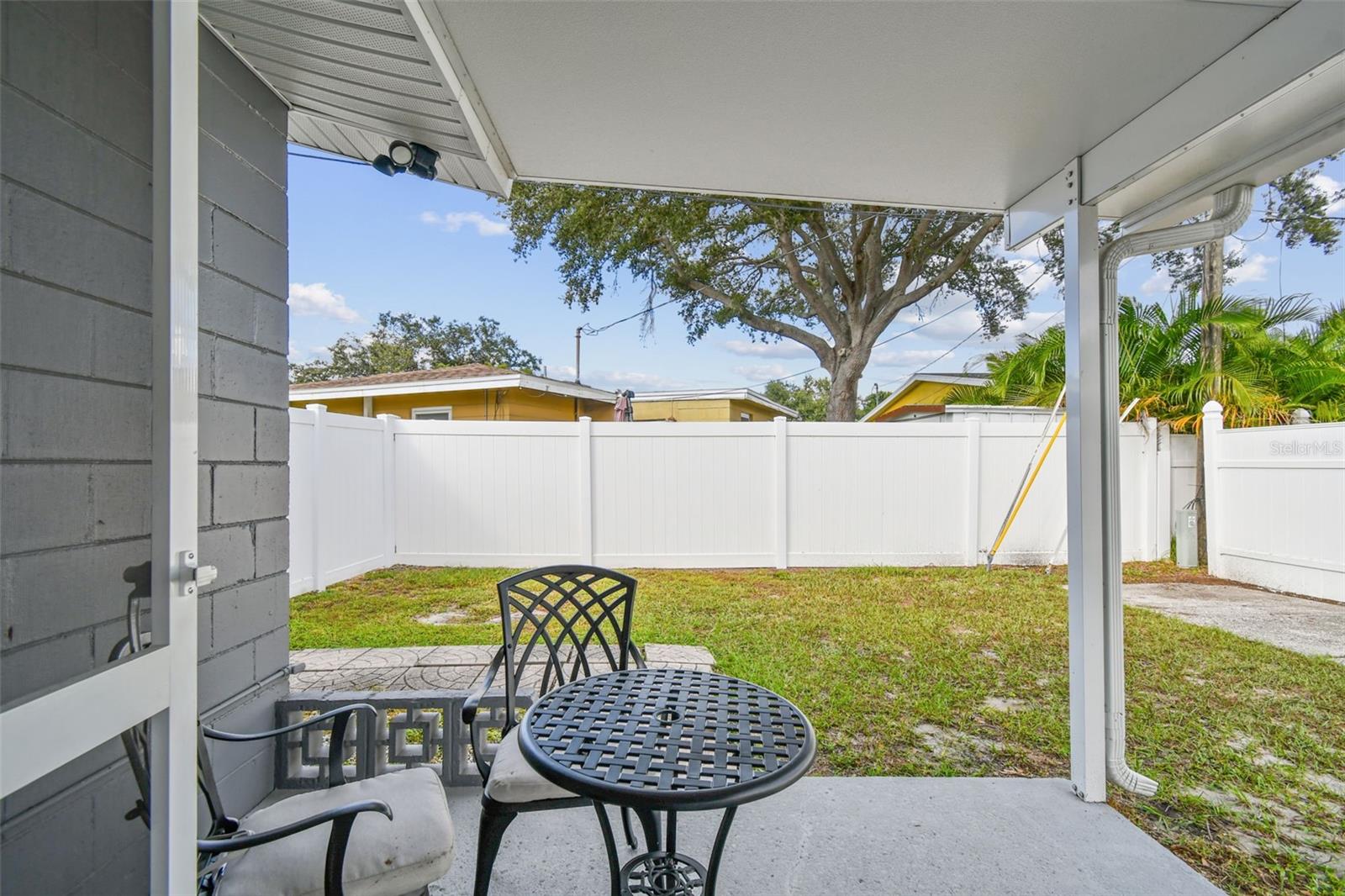 Additional open patio for your BBQ