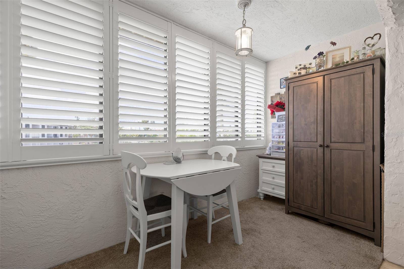 Sunroom off of bedroom