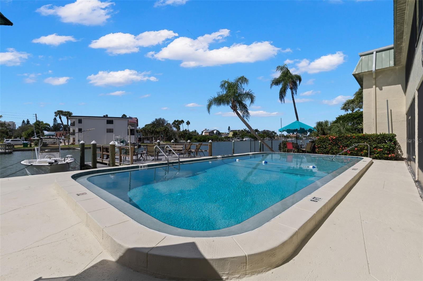 Pool with spacious deck