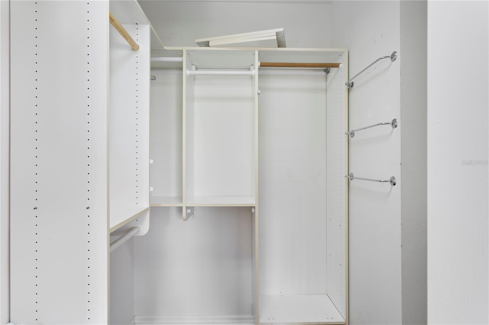 The spacious closet