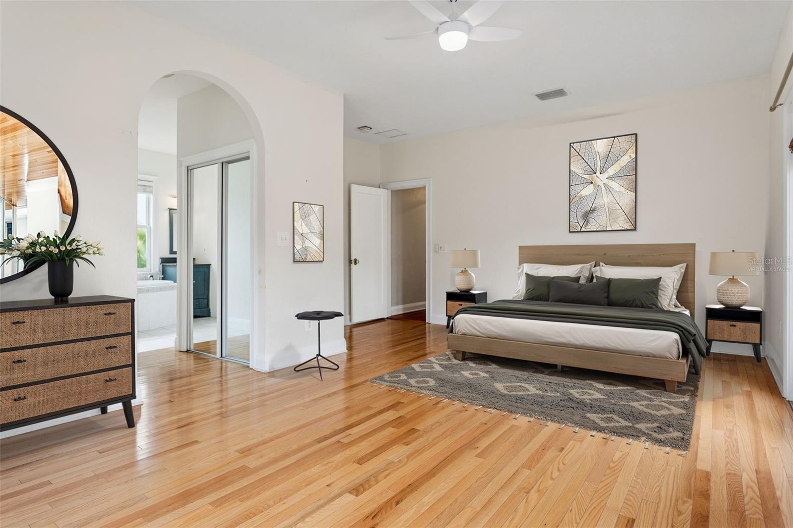 Primary Bedroom virtually staged