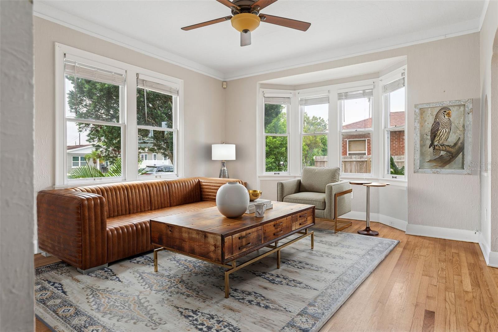 Living Room virtually staged