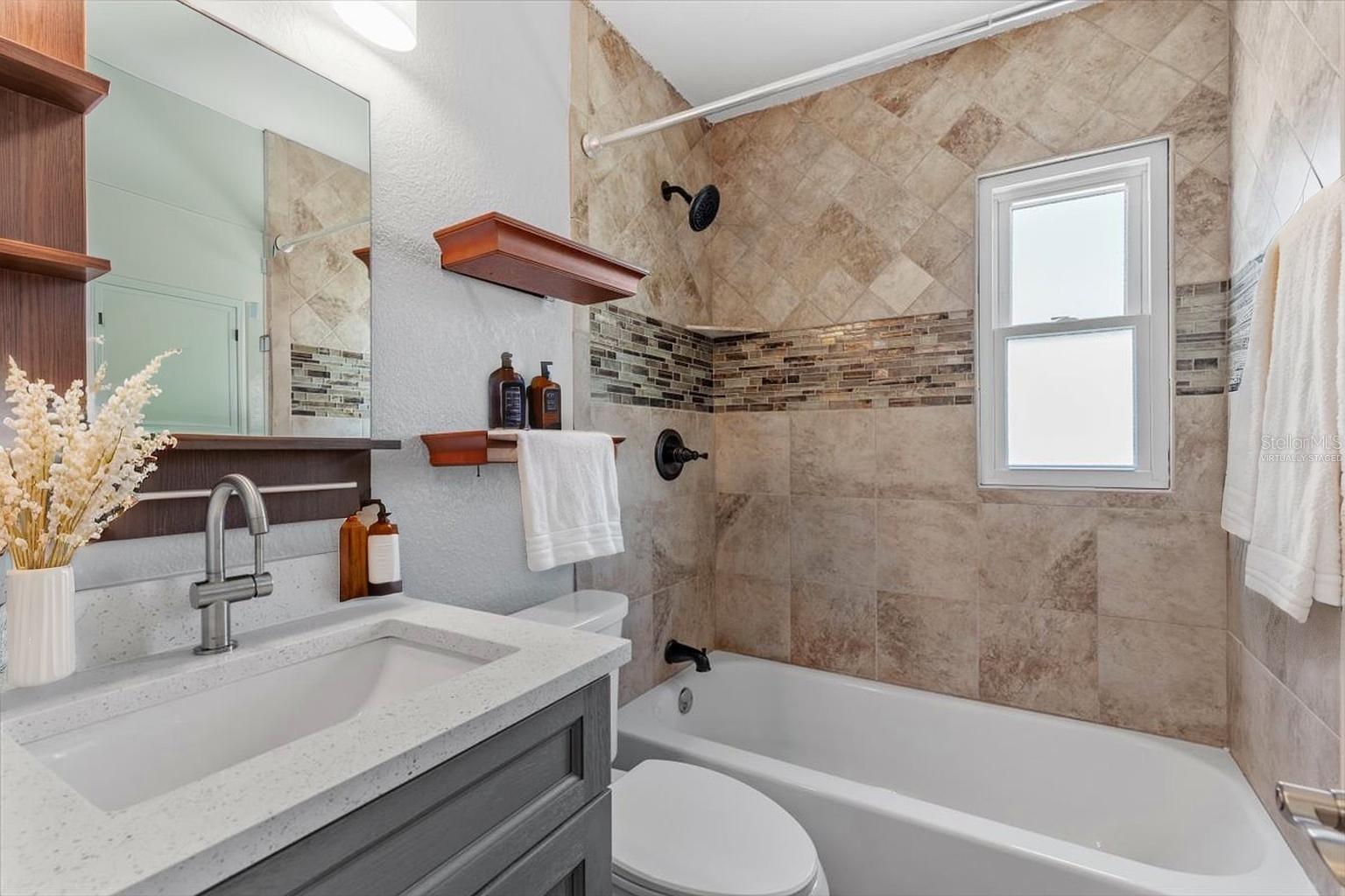 Virtually Staged-Full Bathroom