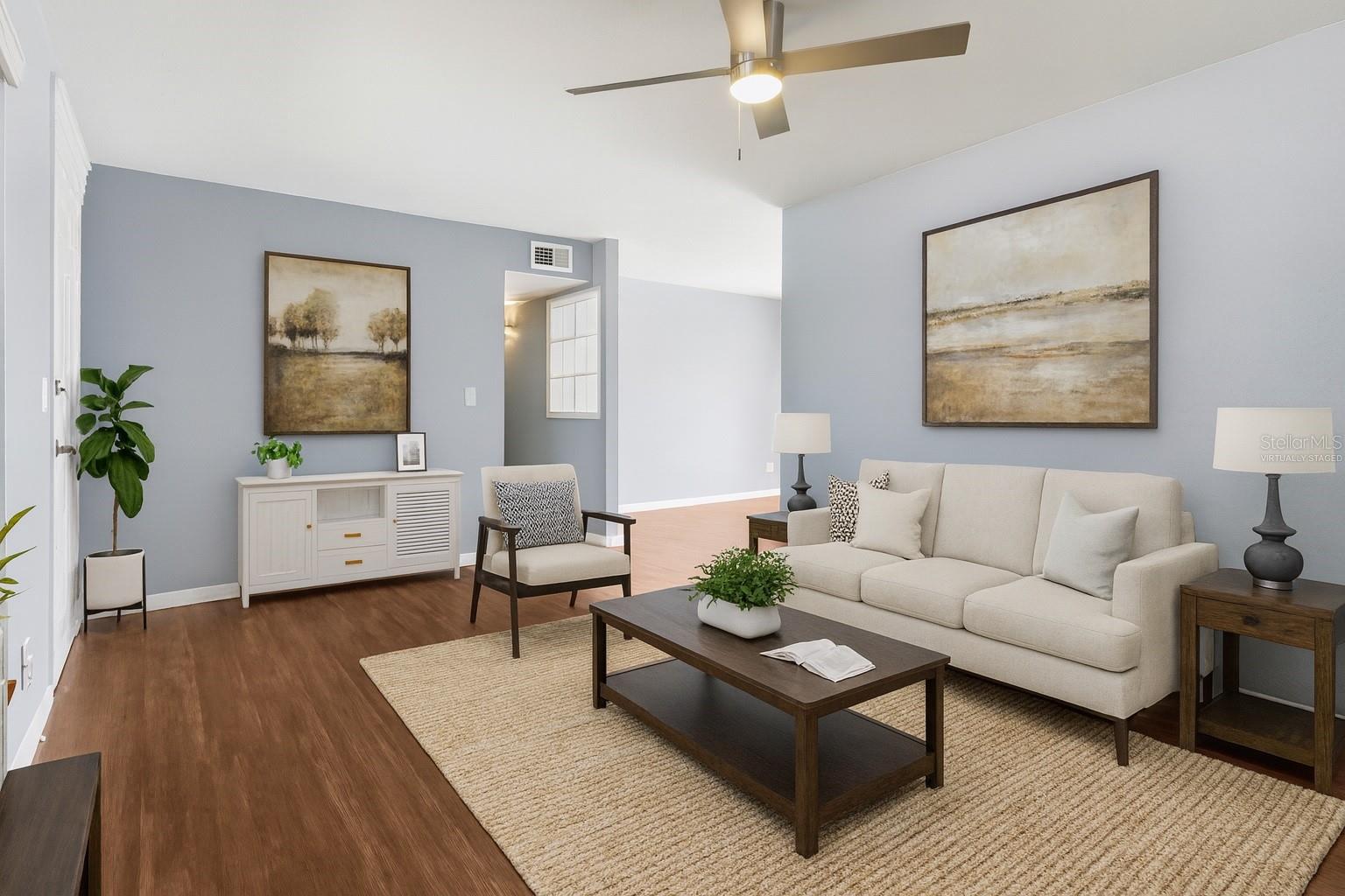 Living Room Virtually Staged