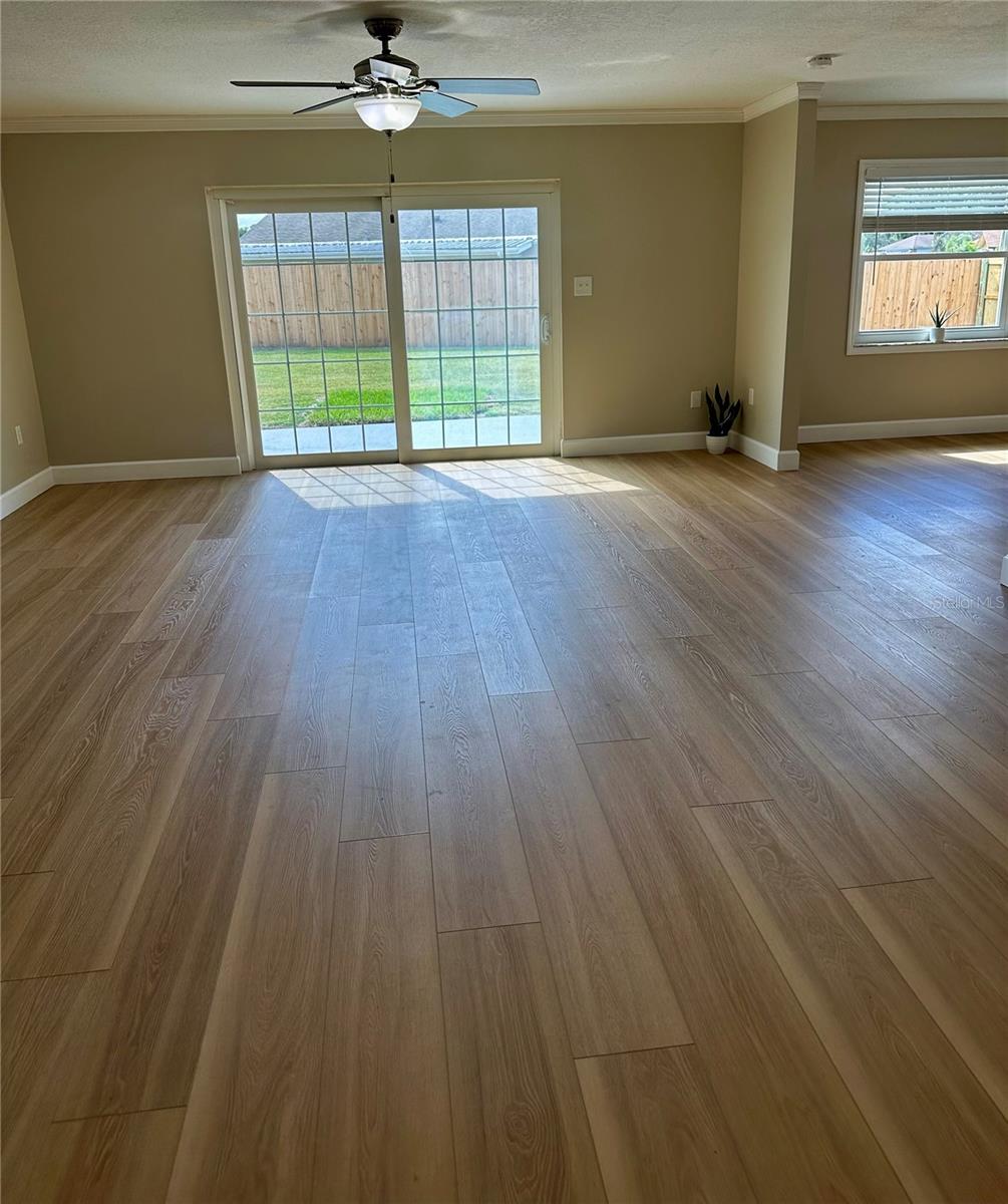 living and dining rooms