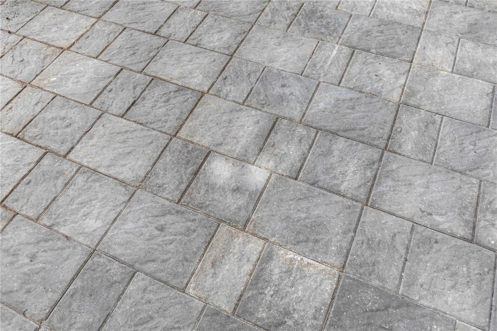 pavers in house walkway