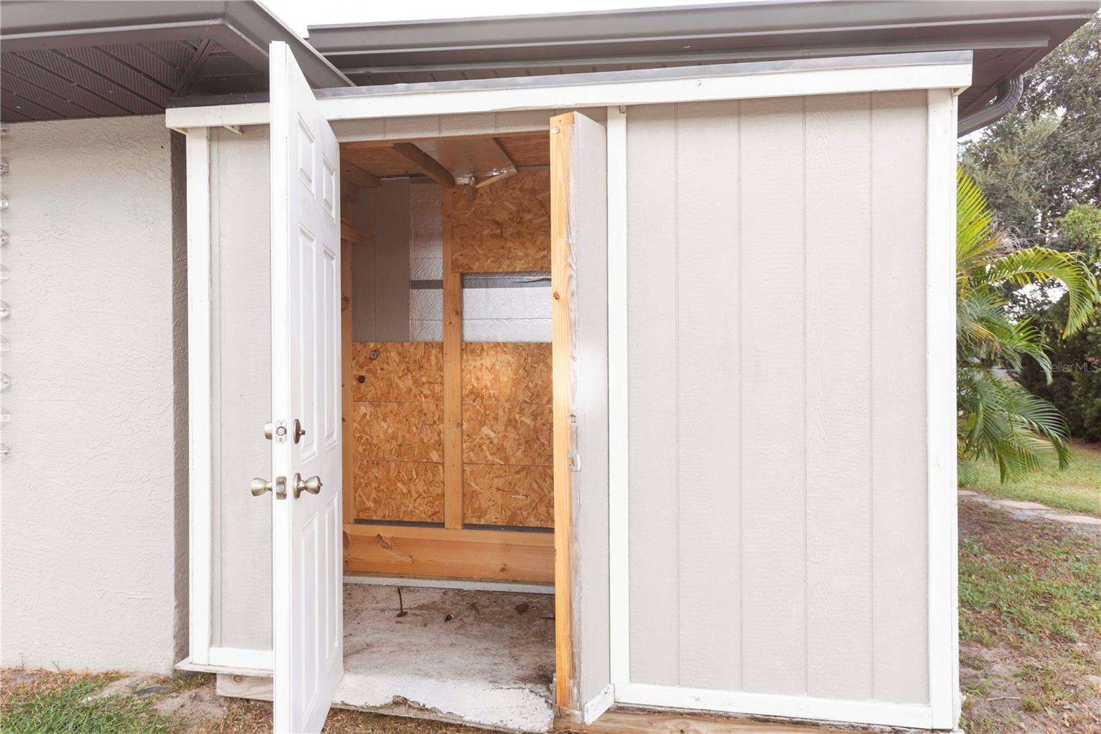 Shed for lawn tools