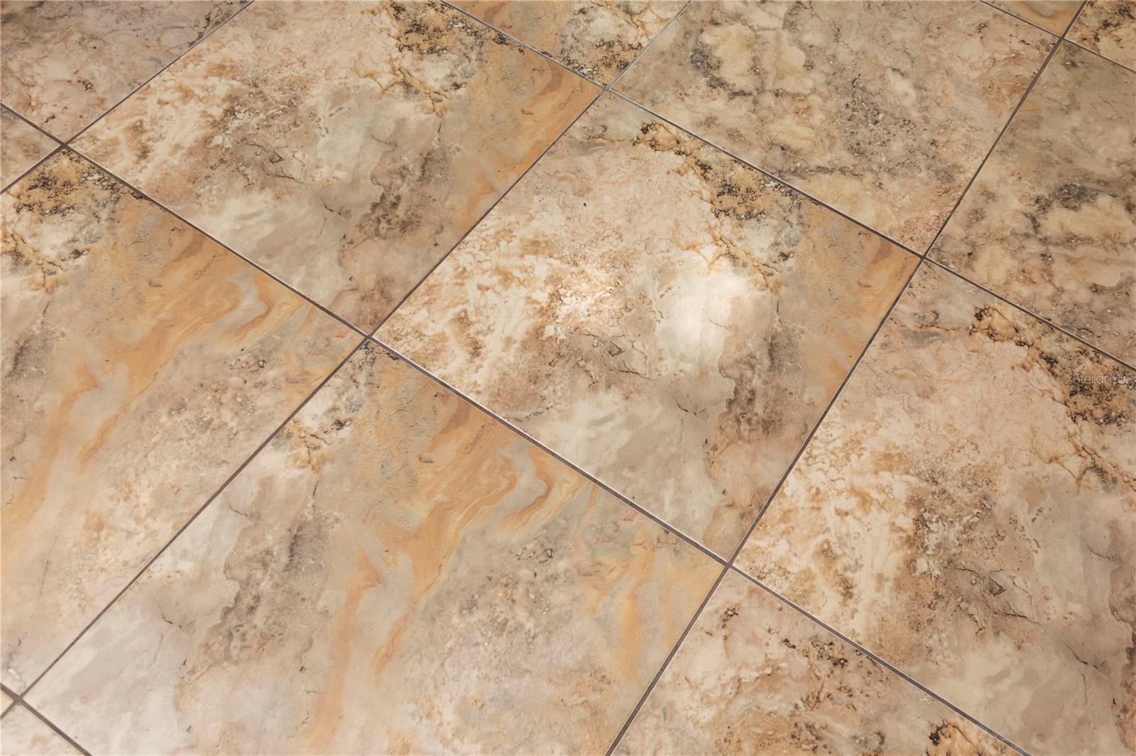 Tiled floors