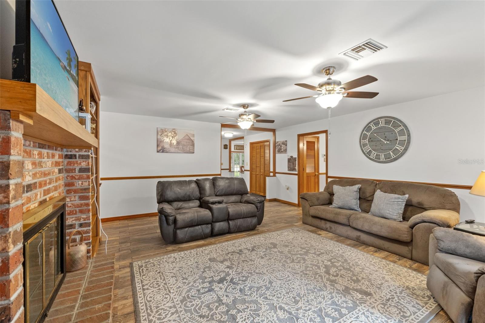 Living Room with Fireplace