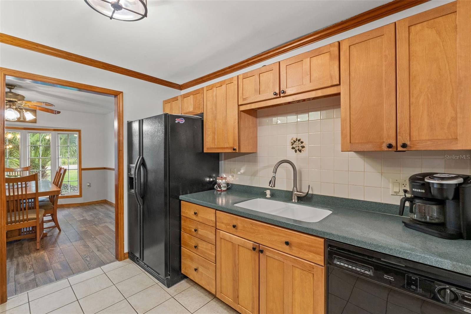 Kitchen with Wood Cabinets