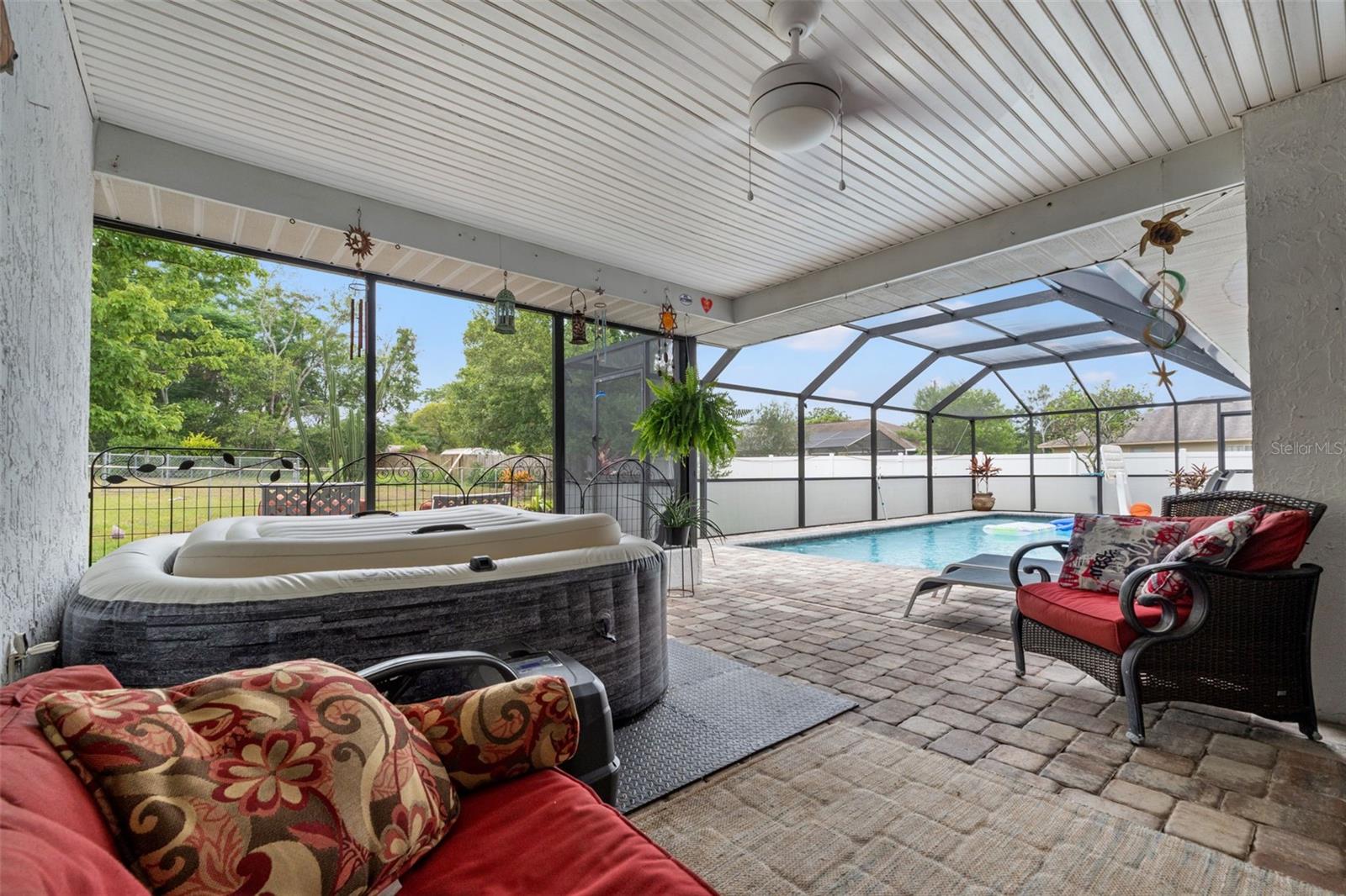 Covered Pool Area