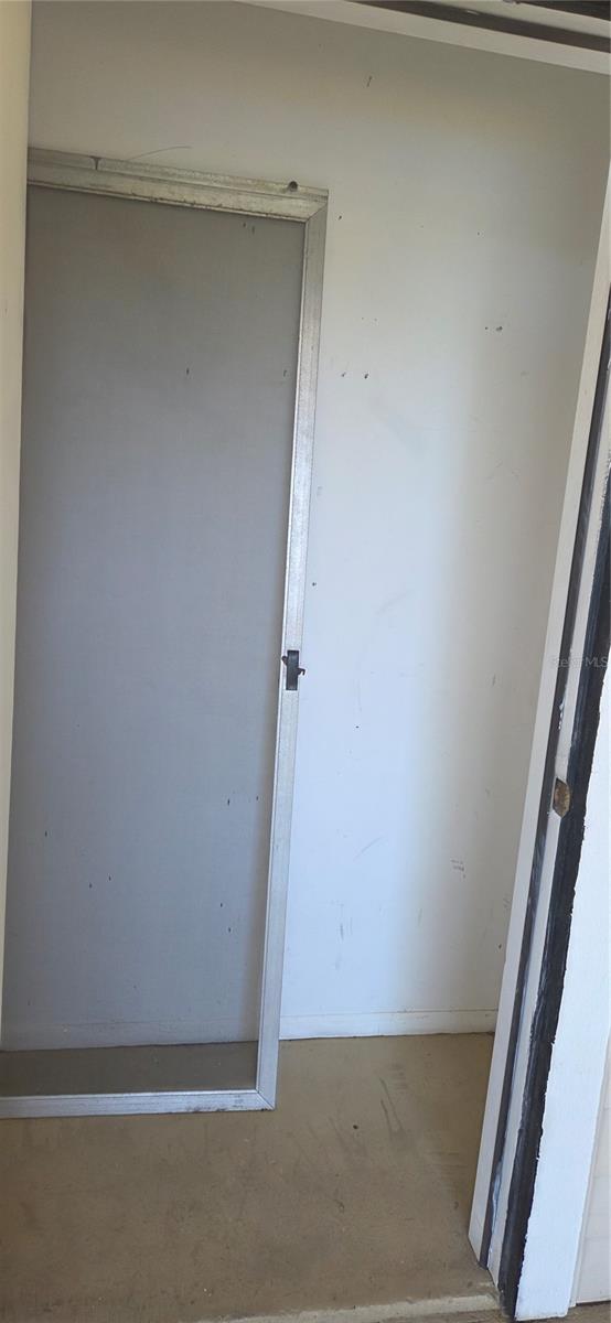 Storage closet on lanai