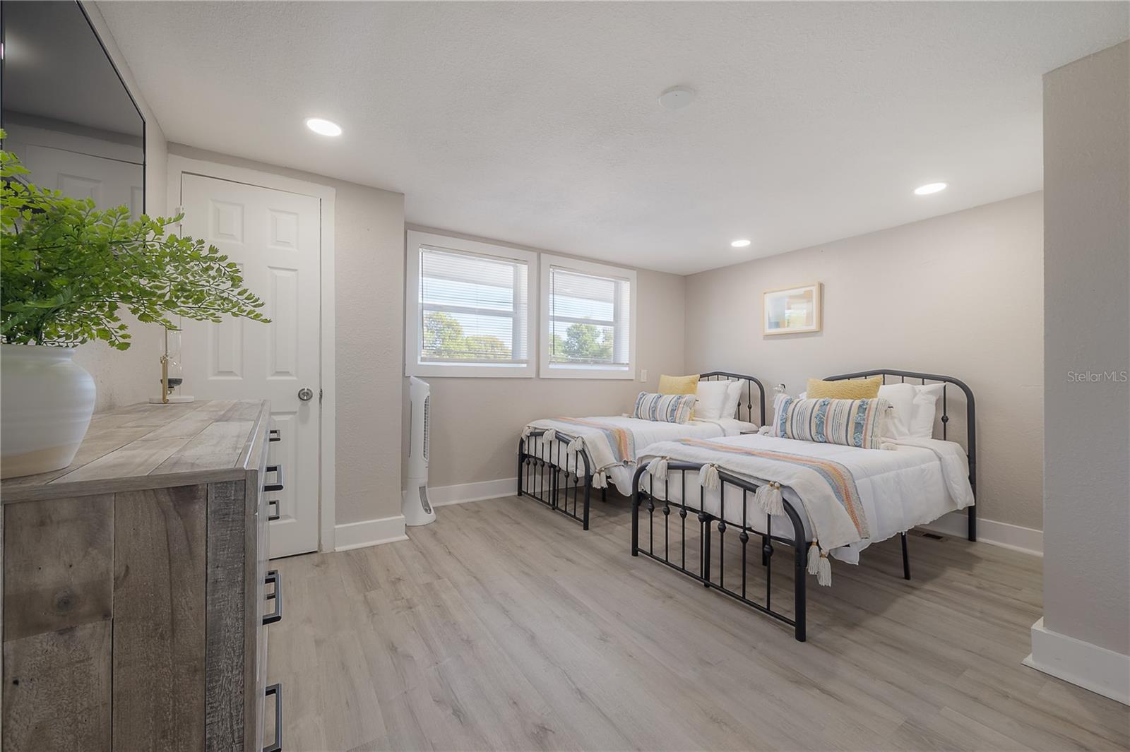 photos of upstairs room from when the home was previously an airbnb