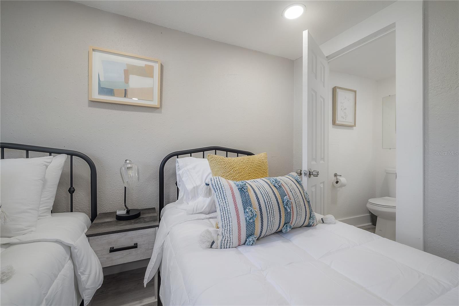 photos of upstairs room from when the home was previously an airbnb